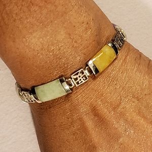 Sterling and Jade bracelet